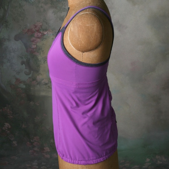 Kyodan Workout Top Elastic Hem Ruched Back V-neck - Picture 5 of 11
